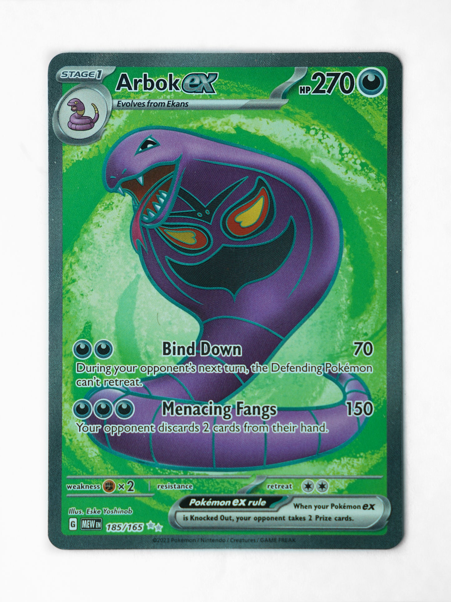 Arbok Ex (185/165) - Front